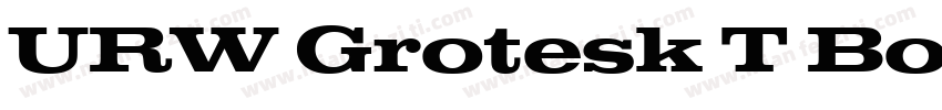 URW Grotesk T Bold字体转换